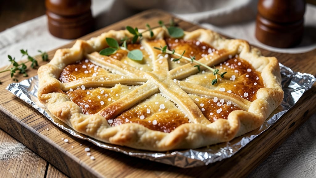Shortening-Free Pie Crust Recipe: Foil-Sealed Crispness Without Butter