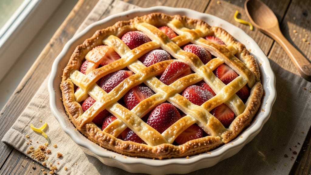 2-Crust Strawberry Pie Recipe: Juicy Berries Between Two Buttery Layers