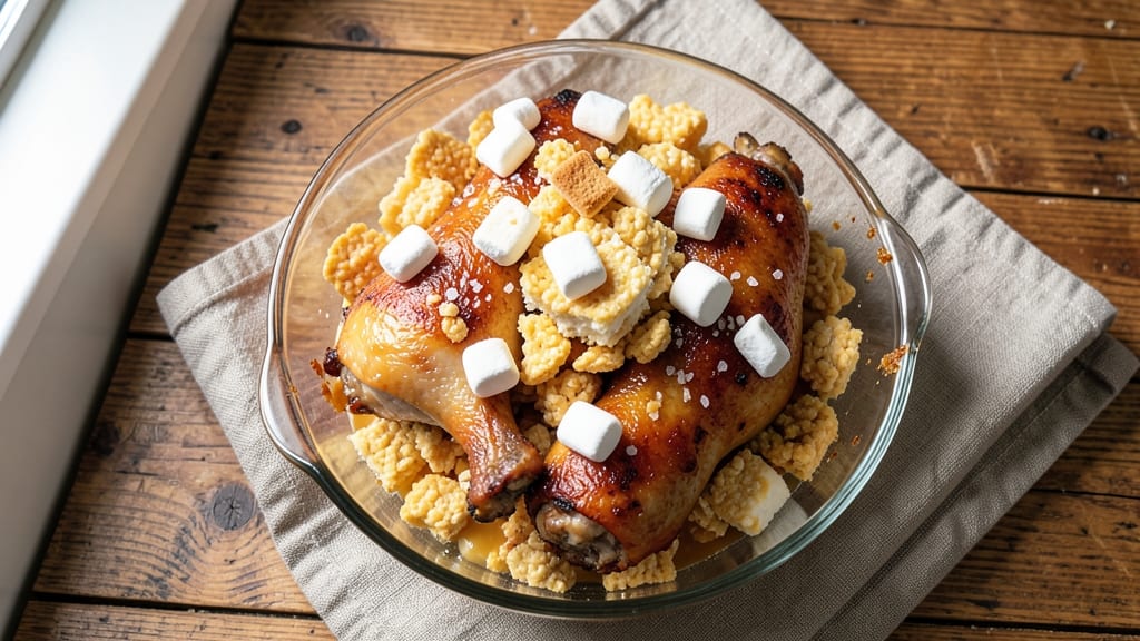 Rice Krispie Treat-Stuffed Turkey Leg Recipe: Crunchy Clusters and Juicy Meat Fusion