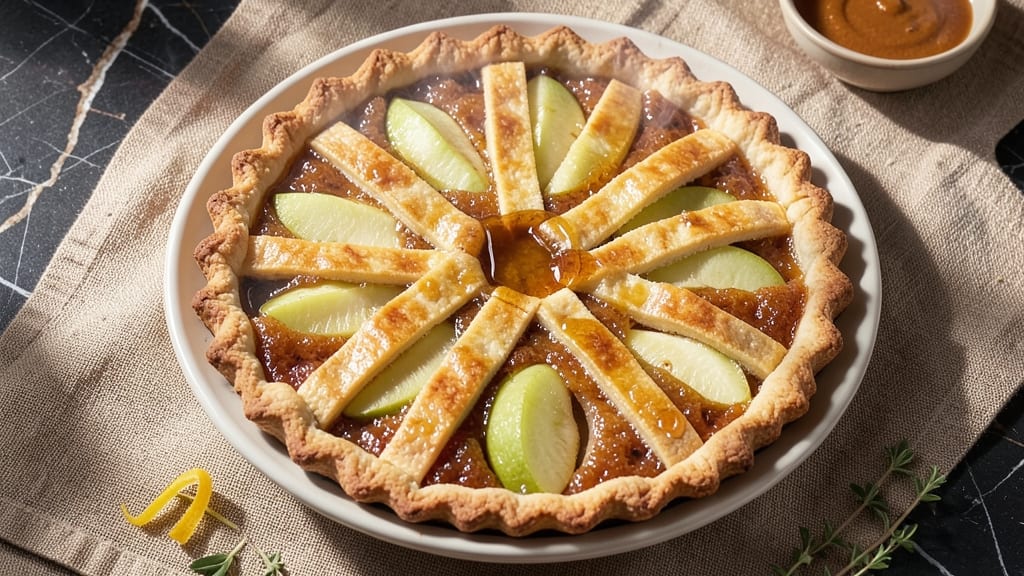 Rosh Hashanah Apple Pie Recipe: Honey-Sweetened Filling in Flaky Lattice Crust