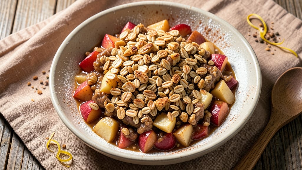 Apple Crisp Recipe With Pie Filling And Oatmeal: Warm Spice Crunch Over Foil-Sealed Filling Bliss