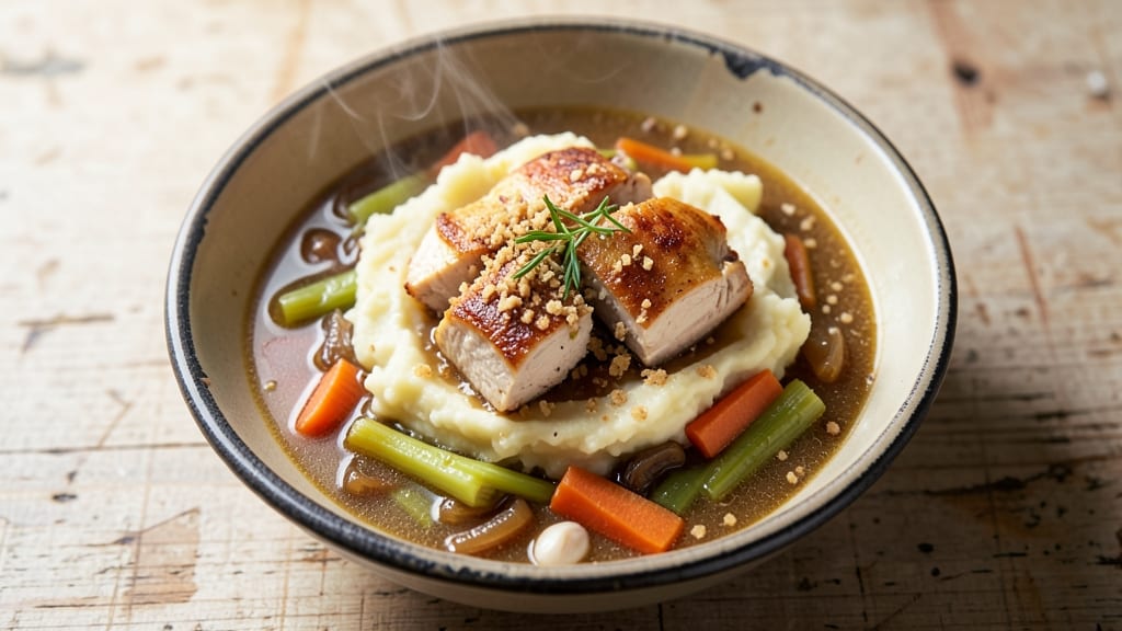 Pub Style Chicken Pot Pie Soup Recipe: One-Pot Creaminess With Crispy Topping Magic