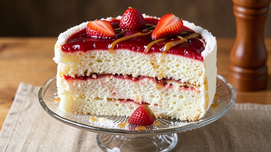 Angel Food Cake and Strawberry Pie Filling Recipe: Lightness Meets Bursting Berry Bliss