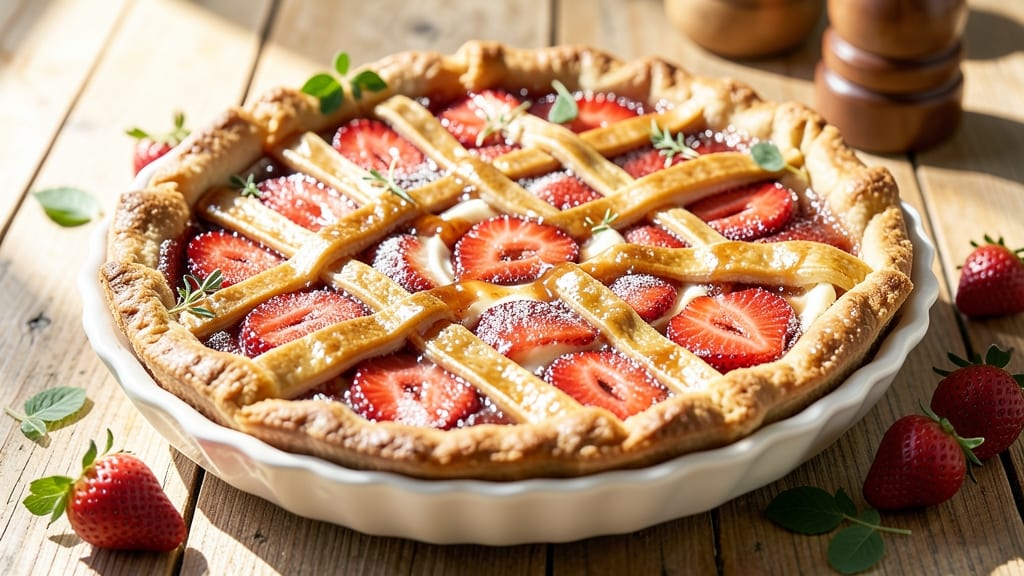 Anna Miller's Strawberry Pie Recipe: Lattice Crust Magic With Bursting Fruit Filling