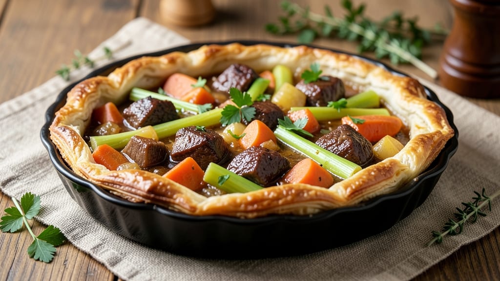 Slippery Beef Pot Pie Recipe: Silky Gravy and Flaky Crust Harmony