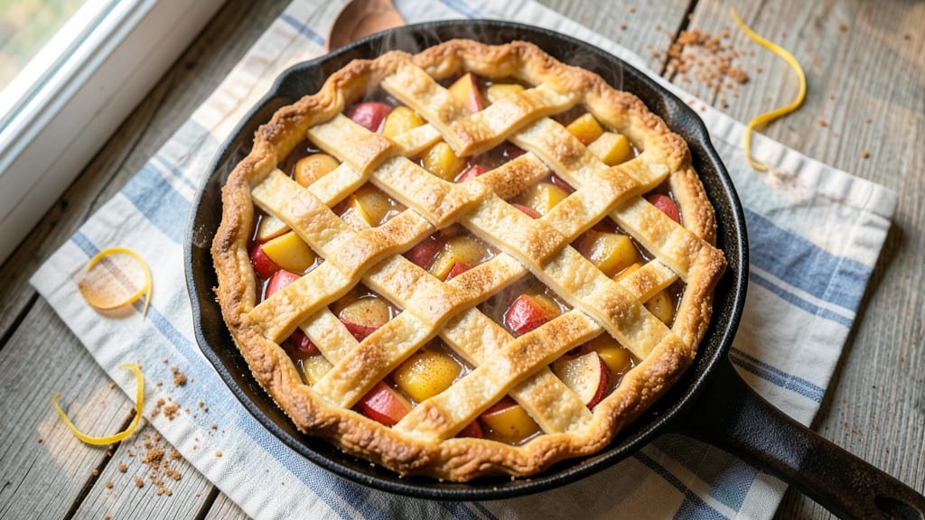 Amish Brown Bag Apple Pie Recipe: Rustic Lattice Crust With Spiced Filling