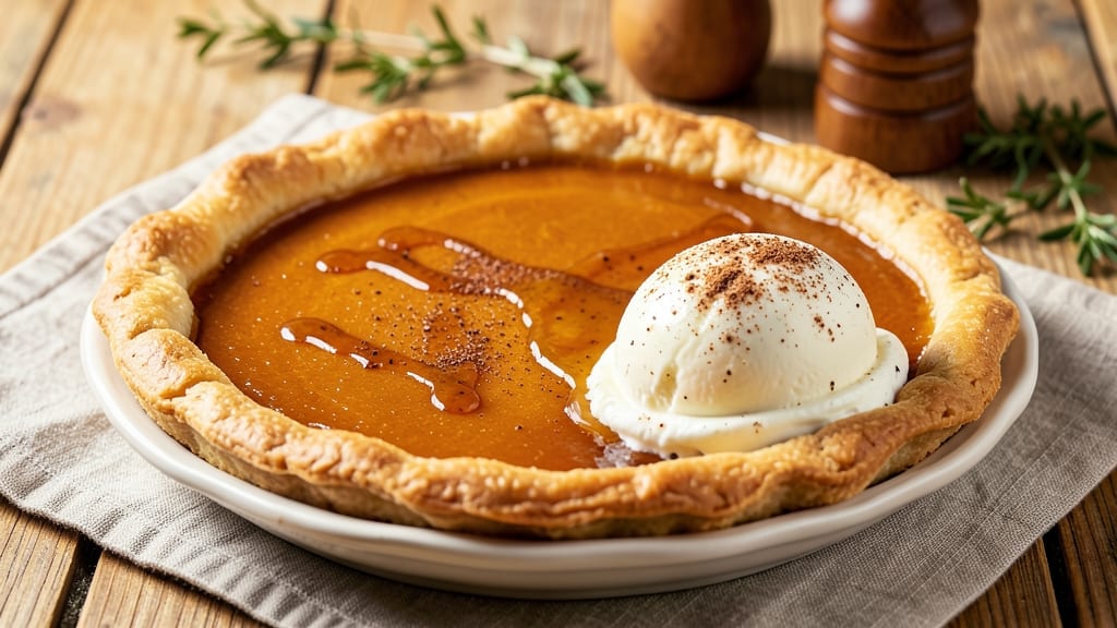 Pumpkin Pie Recipe With Vanilla Ice Cream: Classic Pairing That Never Fails