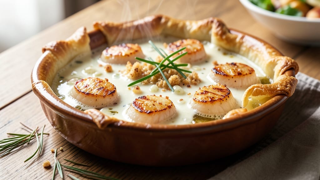 Scallop Pot Pie Recipe: Buttery Crust Meets Seared Scallop Luxury