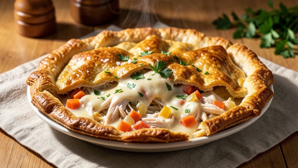 Chicken Pot Pie Recipe With Pepperidge Farm Crust: Savory Gravy and Flaky Lattice Harmony