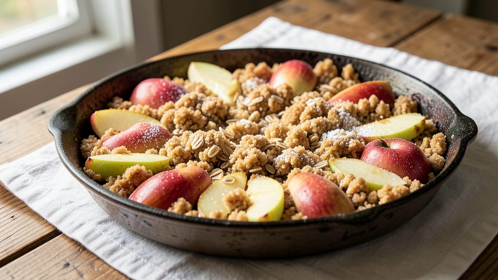 Southern Apple Crumble Pie Recipe: Spiced Topping That Turns Soft Apples to Caramelized Bliss