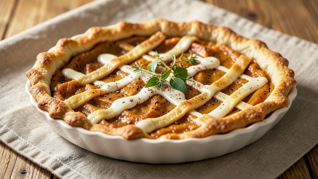 Pumpkin Pot Pie Recipe: Velvety Filling Hugged by Buttery Lattice Bliss