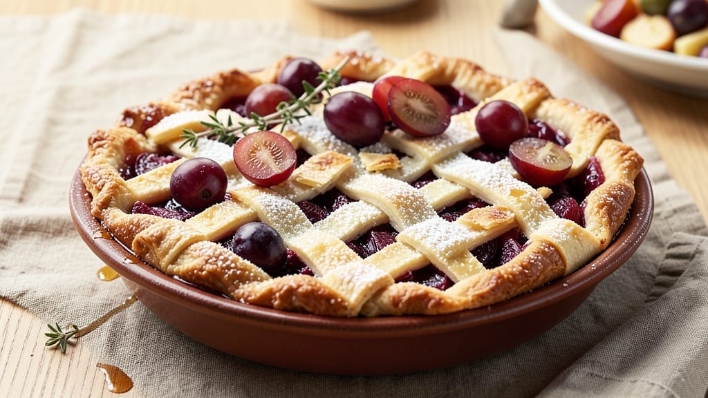 Alton Brown's Grape Pie Recipe: Foolproof Lattice Crust Over Tart-Sweet Filling