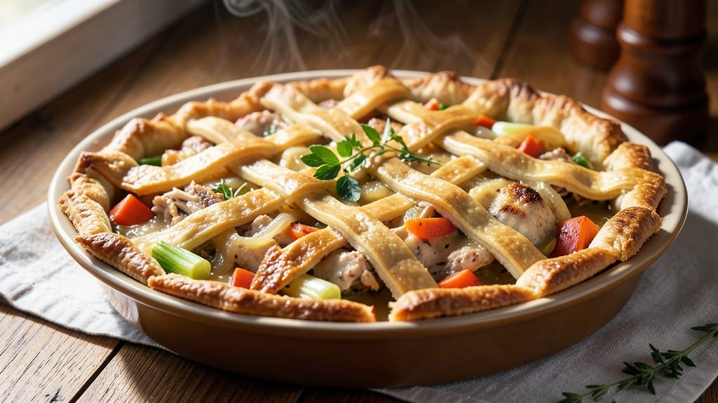 Publix Chicken Pot Pie Recipe: Buttery Lattice Crust Over Creamy Herb Filling