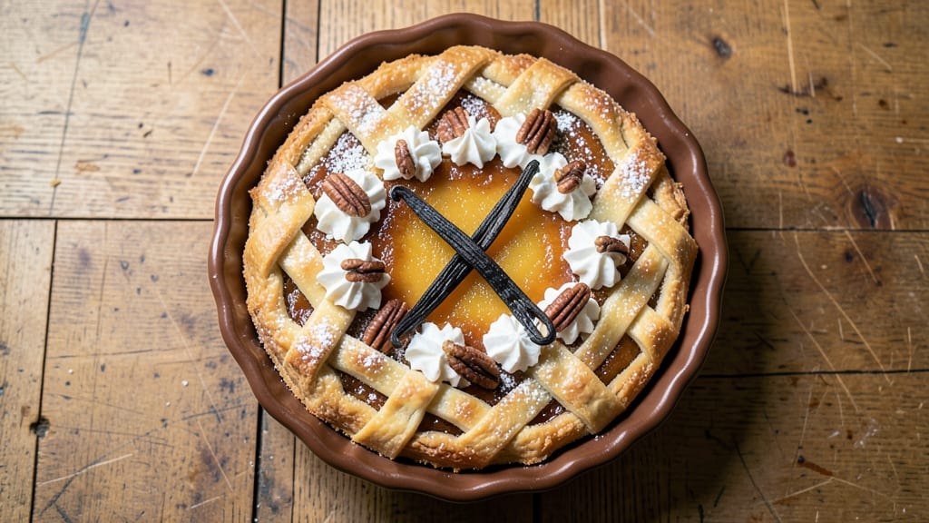 Amish Vanilla Pie Recipe: Homestyle Vanilla Bliss With Crispy Lattice Top