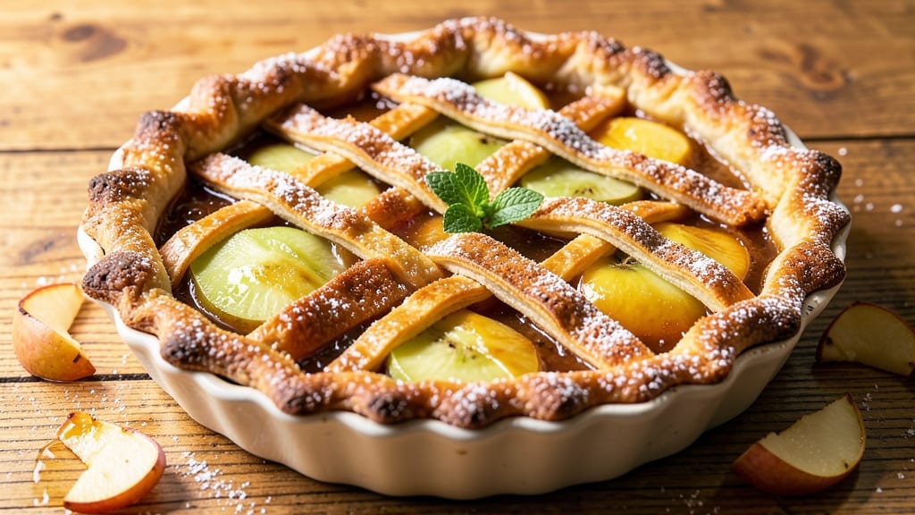 1950s Apple Pie Recipe: Homestyle Spice and Buttery Lattice Magic
