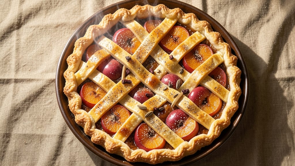 Apple Persimmon Pie Recipe: Autumn Spice Harmony in Flaky Crust