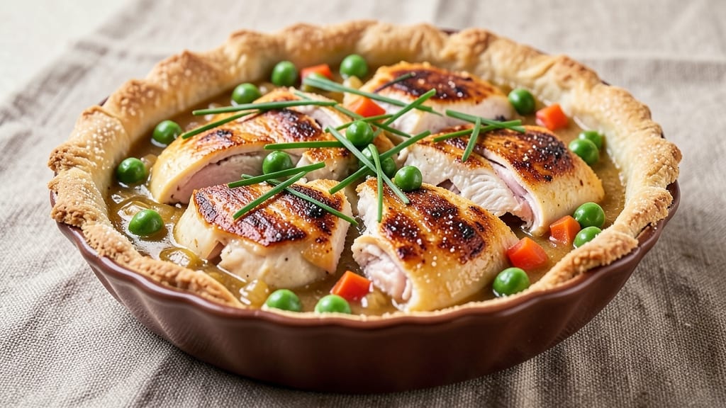 Chicken Pot Pie Recipe No Cream: Savory Gravy and Flaky Lattice Crust Harmony