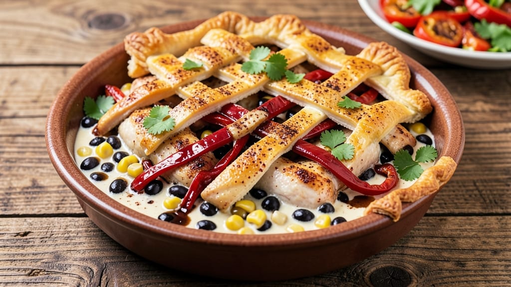 Southwest Pot Pie Recipe: Smoky Chili-Corn Filling Under Crispy Lattice