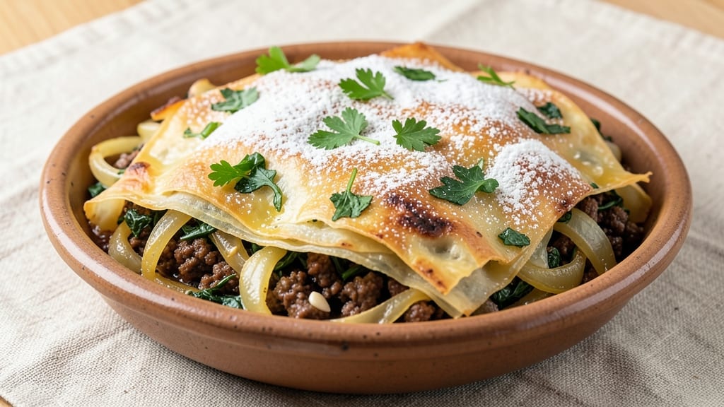 Albanian Pie Recipe: Warm Spice and Crunchy Top Harmony