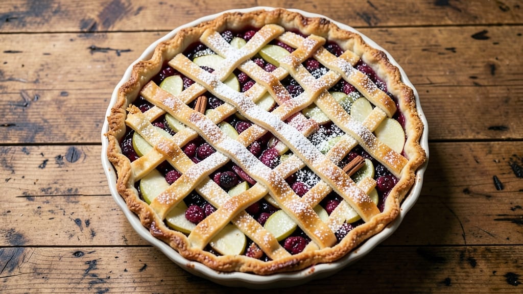 Apple Mountain Berry Pie Julian Recipe: Spiced Fruit Filling with Buttery Lattice Crust