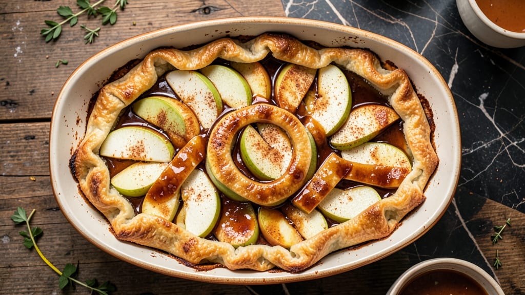 Apple Dumpling Recipe With Premade Pie Crust: Warm Spiced Apple Filling in Crispy Lattice Top