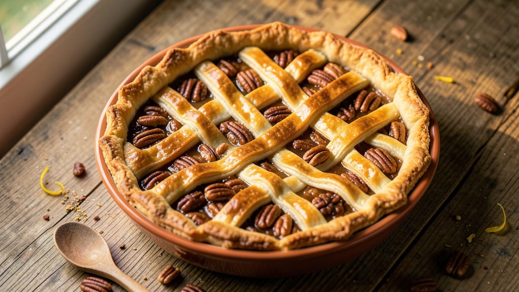 1920s Pecan Pie Recipe: Buttery Crust Meets Caramelized Nut Heaven