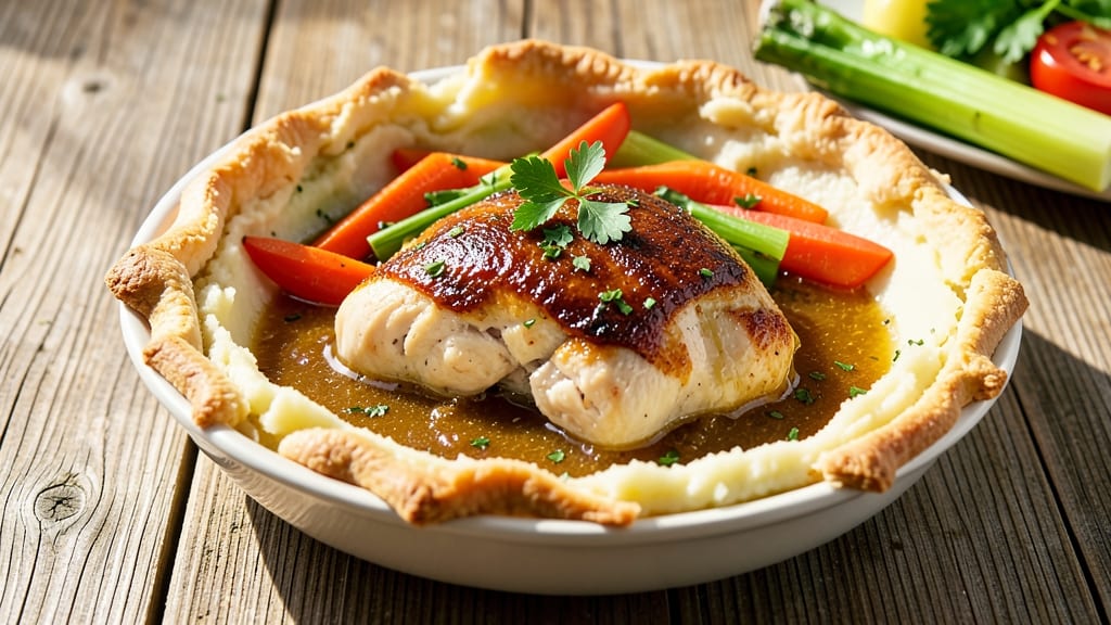 Pot Pie With Mashed Potato Crust Recipe: Crispy Top, Creamy Filling Fusion