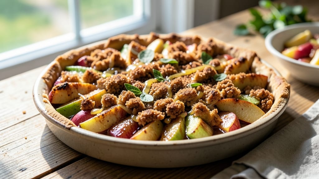 Apple Crisp Pie Recipe With Crumb Topping: Buttery Oat Streusel That Locks in Warm Spice Aromas