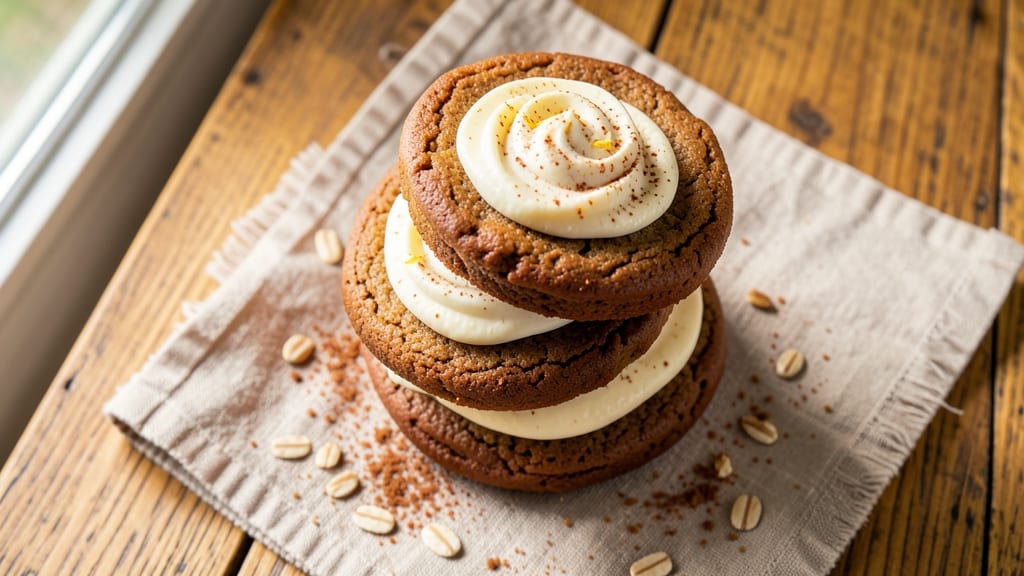 Amish Oatmeal Whoopie Pie Recipe: Spiced Filling Sandwiched Between Soft Oat Cookies