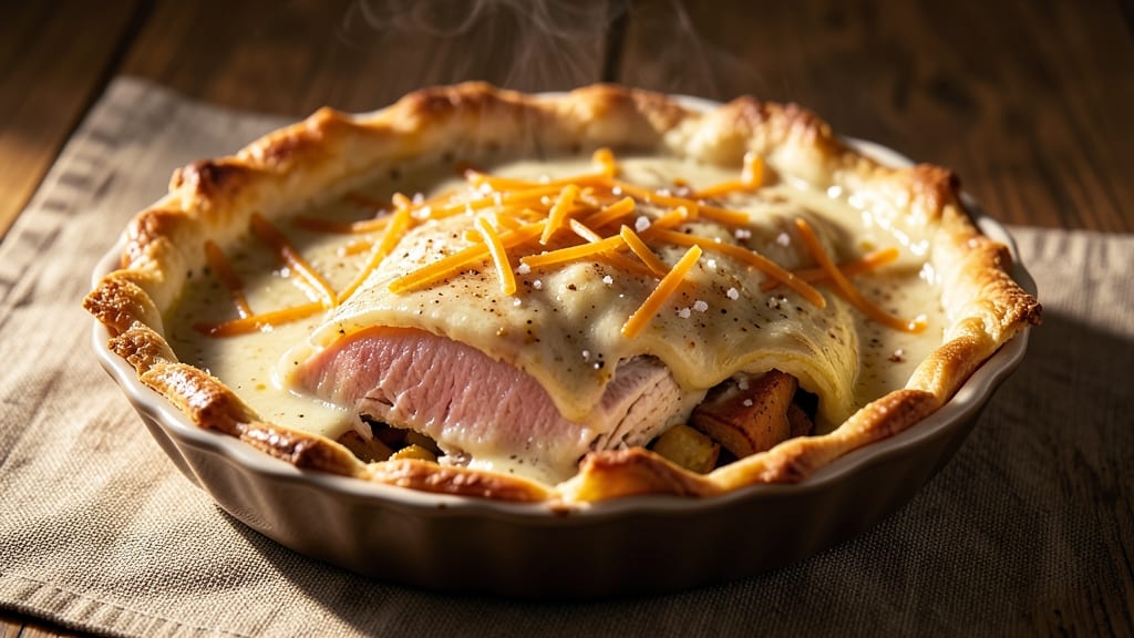 Chicken Pot Pie Recipe No Vegetables: Creamy Mashed Potato Gravy Over Tender Chicken
