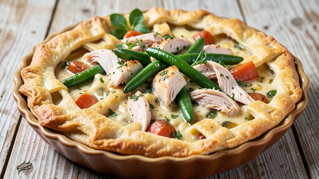 Quick Chicken Pot Pie Recipe With Pie Crust: One-Pan Creamy Gravy and Flaky Lattice Top