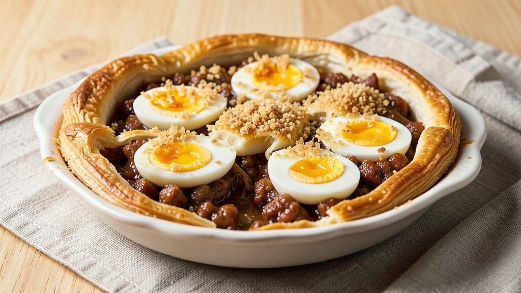 Scotch Egg Pies Recipe: Crispy Pastry Shells With Creamy Yolk Centers