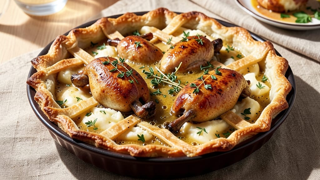 Quail Pot Pie Recipe: Flaky Crust Over Savory Herb Gravy Heaven