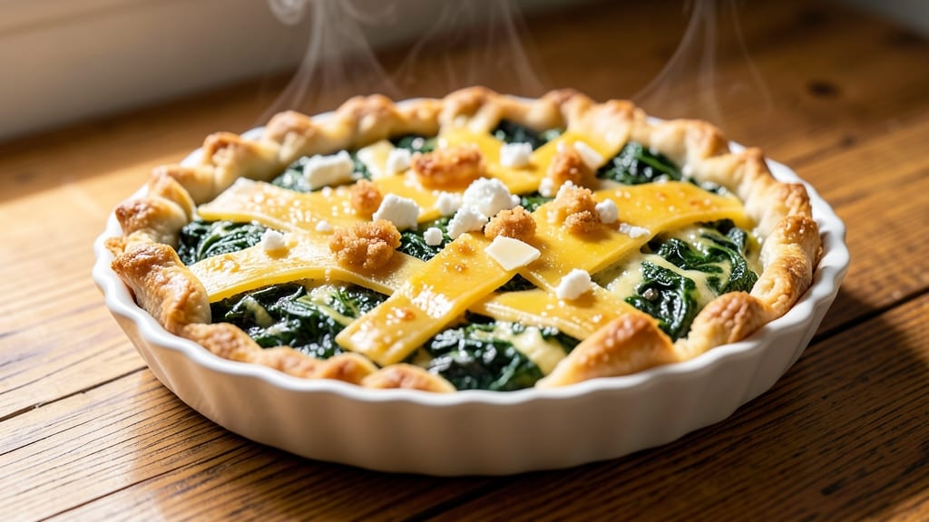 Spinach And Egg Pie Recipe: Savory Quiche With Crispy Golden Top