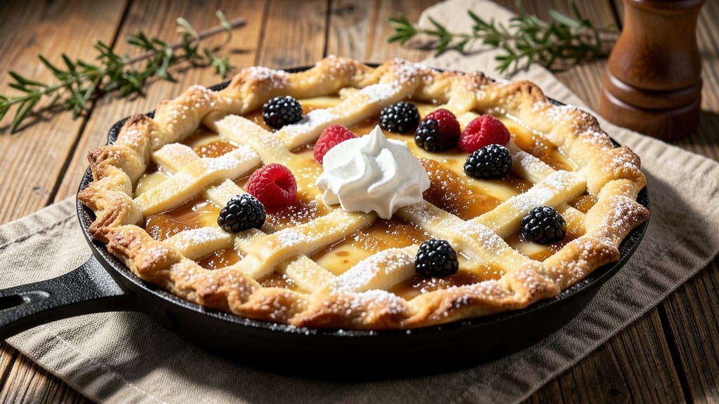 Amish Bob Andy Pie Recipe: Buttery Lattice Crust Over Gooey Vanilla Cream Filling