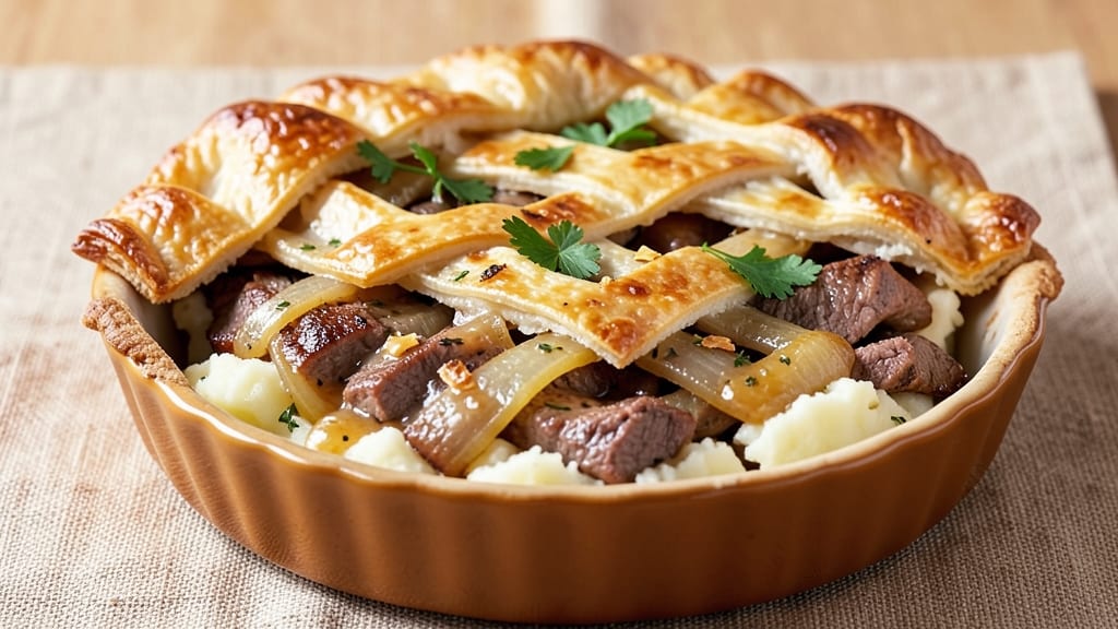 Quick Beef Pot Pie Recipe: Flaky Crust Locks in Hearty Gravy Flavor