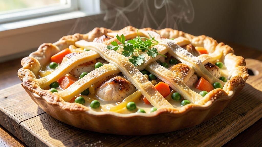 Rustic Chicken Pot Pie Recipe: Homemade Gravy That Clings to Every Bite