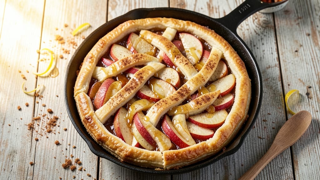 Apple Cinnamon Kringle Pie Recipe: Flaky Lattice Crust With Spiced Apple Filling