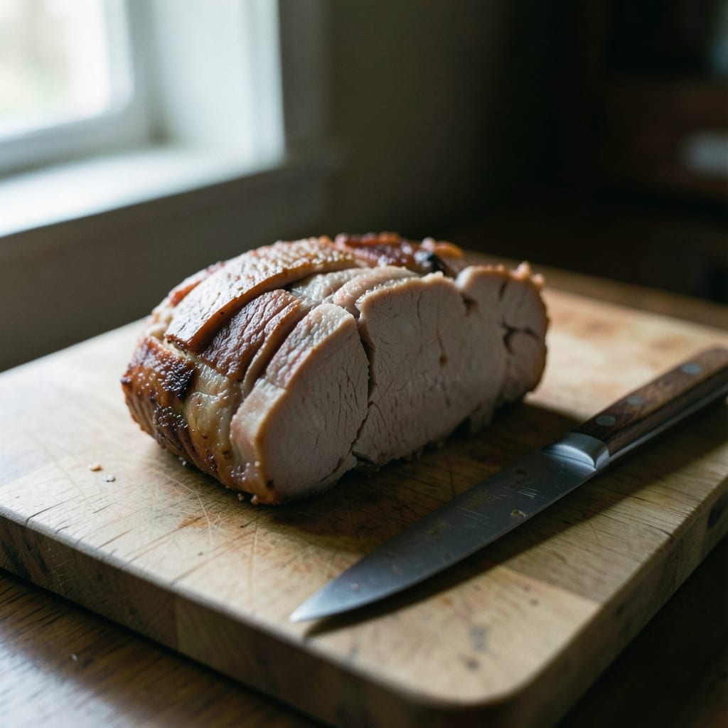 A roast that went wrong, dry and split
