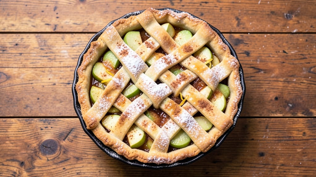 Sour Apple Pie Recipe: Tart-Creamy Balance With Buttery Lattice Crust