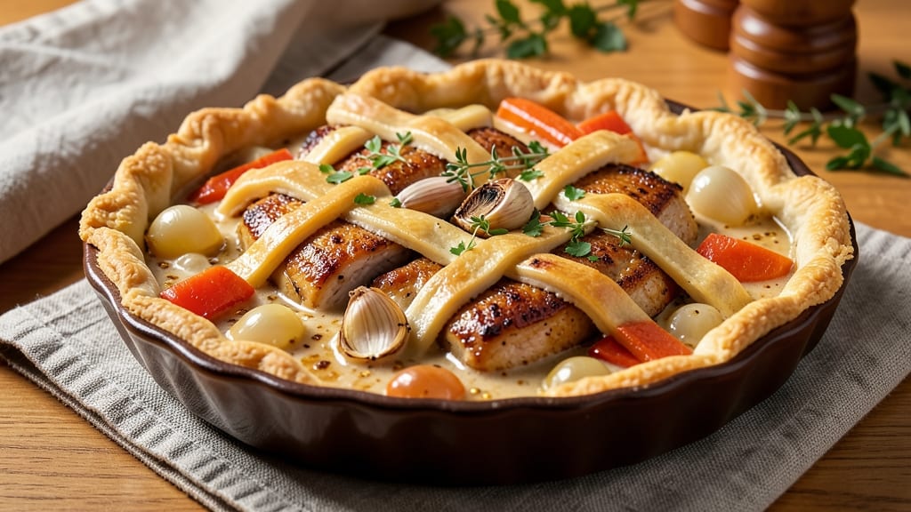 Pillsbury Homemade Chicken Pot Pie Recipe: Crispy Lattice Over Creamy Gravy Heaven