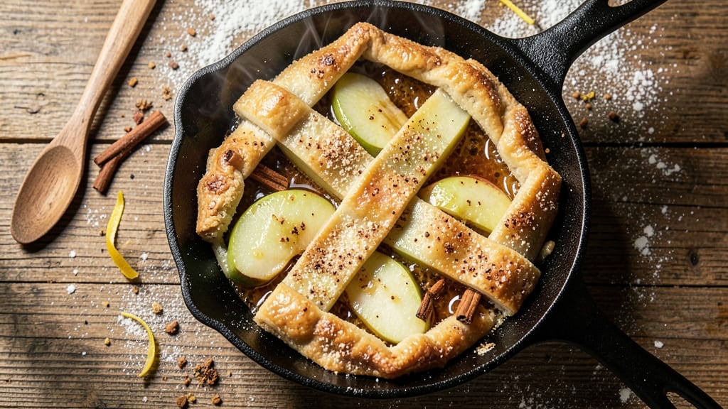 Appalachian Apple Pie with Moonshine Recipe: Boozy Spice and Crispy Lattice Magic