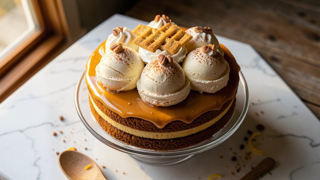 Pumpkin Pie Ice Cream Cake Recipe: Layers of Spiced Warmth and Cool Creaminess