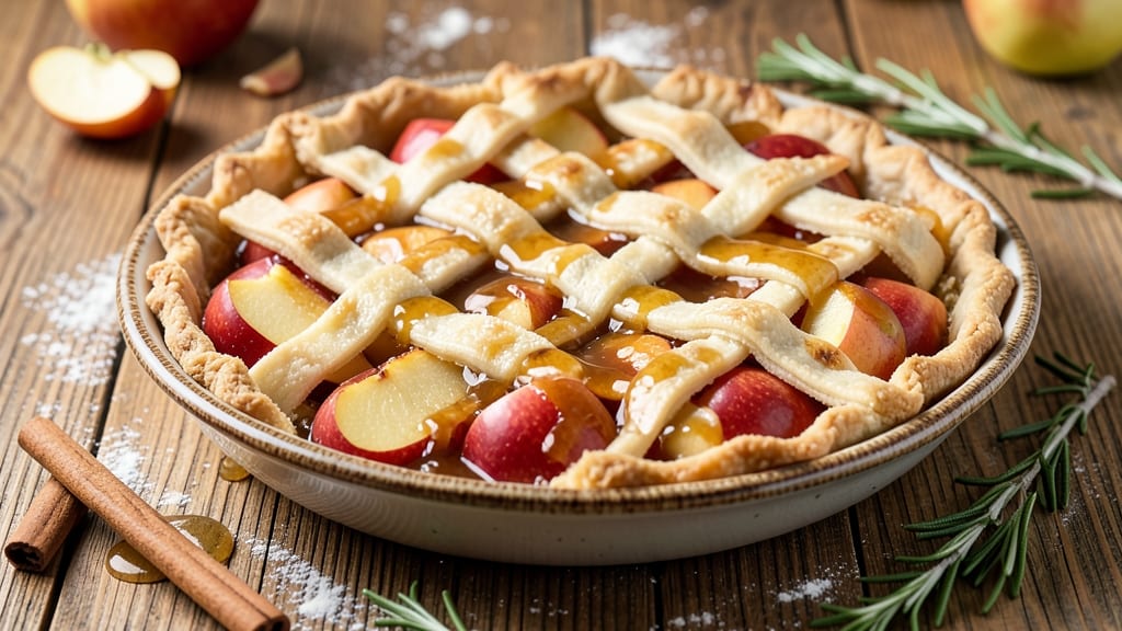 Saucy Apple Pie Recipe: Spiced Rum-Infused Filling With Buttery Crust