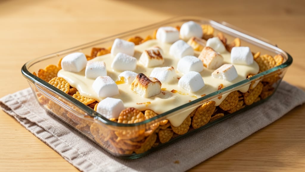 Rice Krispie Bar Recipe with Marshmallow Creme: Crunchy Clusters and Gooey Vanilla Bliss