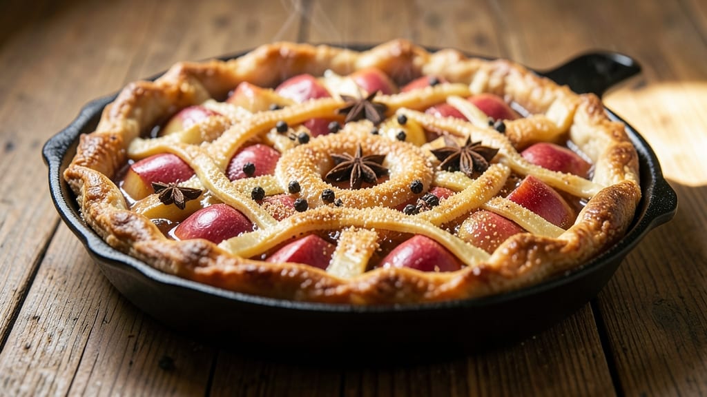 12-Inch Cast Iron Skillet Apple Pie Recipe: Buttery Crust, Foil-Sealed Perfection