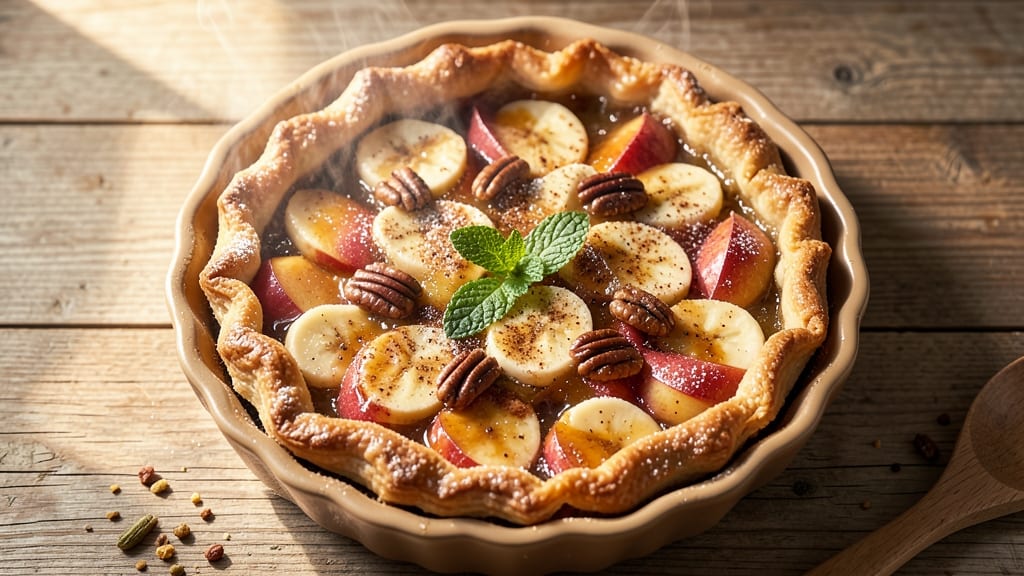 Apple Banana Pie Recipe: Warm Spice and Soft Fruit Harmony