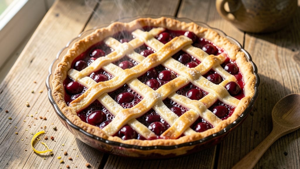 American Cherry Pie Recipe: Tart-Sweet Balance With Foil-Sealed Crust Brilliance