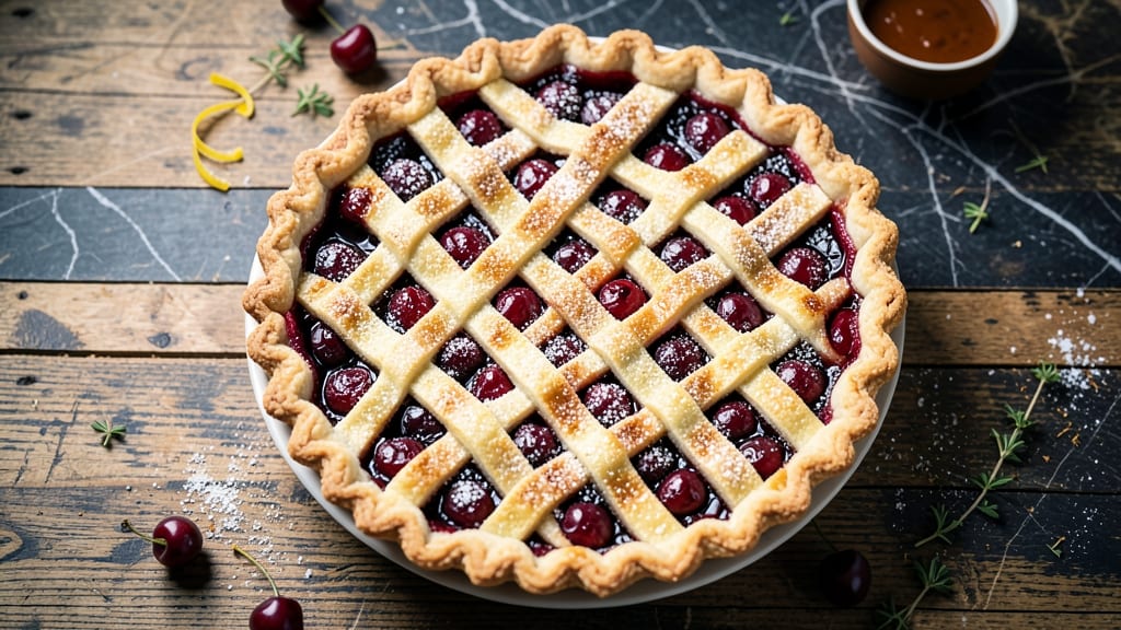 10-Inch Cherry Pie Recipe: Foolproof Lattice Crust With Juicy Fruit Filling