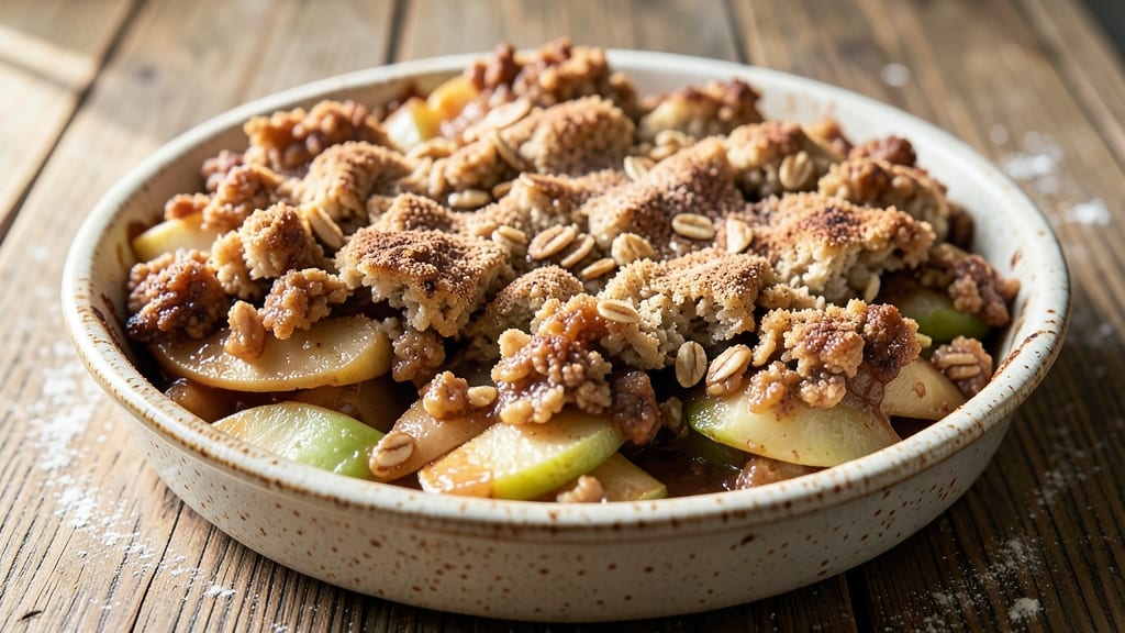 Quick and Easy Apple Crumble Pie Recipe: Warm Spice Crunch Over Gooey Fruit